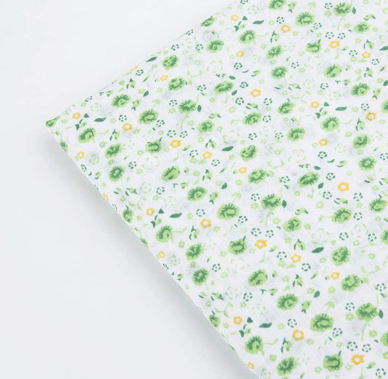 Antetek 7Pcs 20" x 20" Cotton Fabric DIY Making Supplies Quilting Patchwork Fabric Fat Quarter Bundles DIY for Quilting Cotton Patchwork Cushions (Mix Flowers, 20" x 20") - Image 4